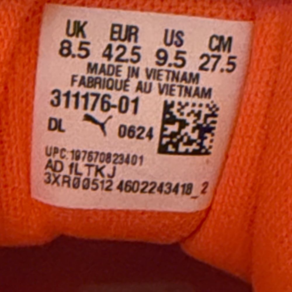 Puma MB.03 'Halloween' Men’s Basketball Shoes in the Fluro Orange Pes/PUMA 9.5 - Picture 17 of 17